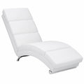 Chaise longue, coloris blanc, pour la terrasse ou le jardin