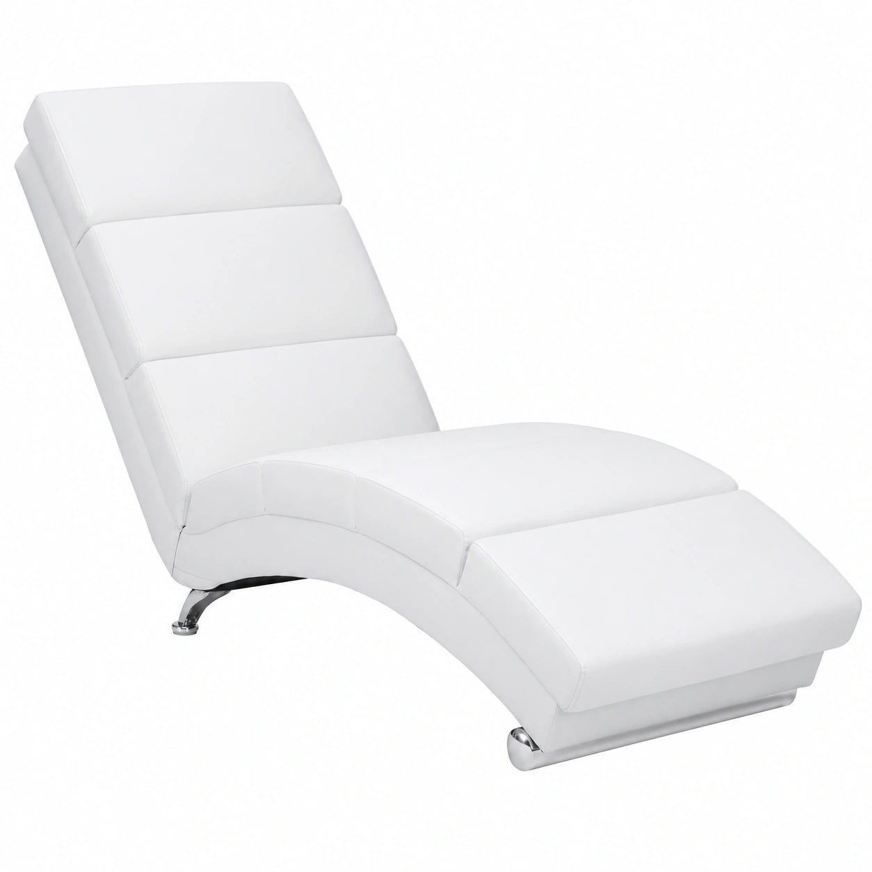 Chaise longue, coloris blanc, pour la terrasse ou le jardin
