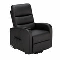 Fauteuil relax, en similicuir, inclinable, coloris noir, pour le salon