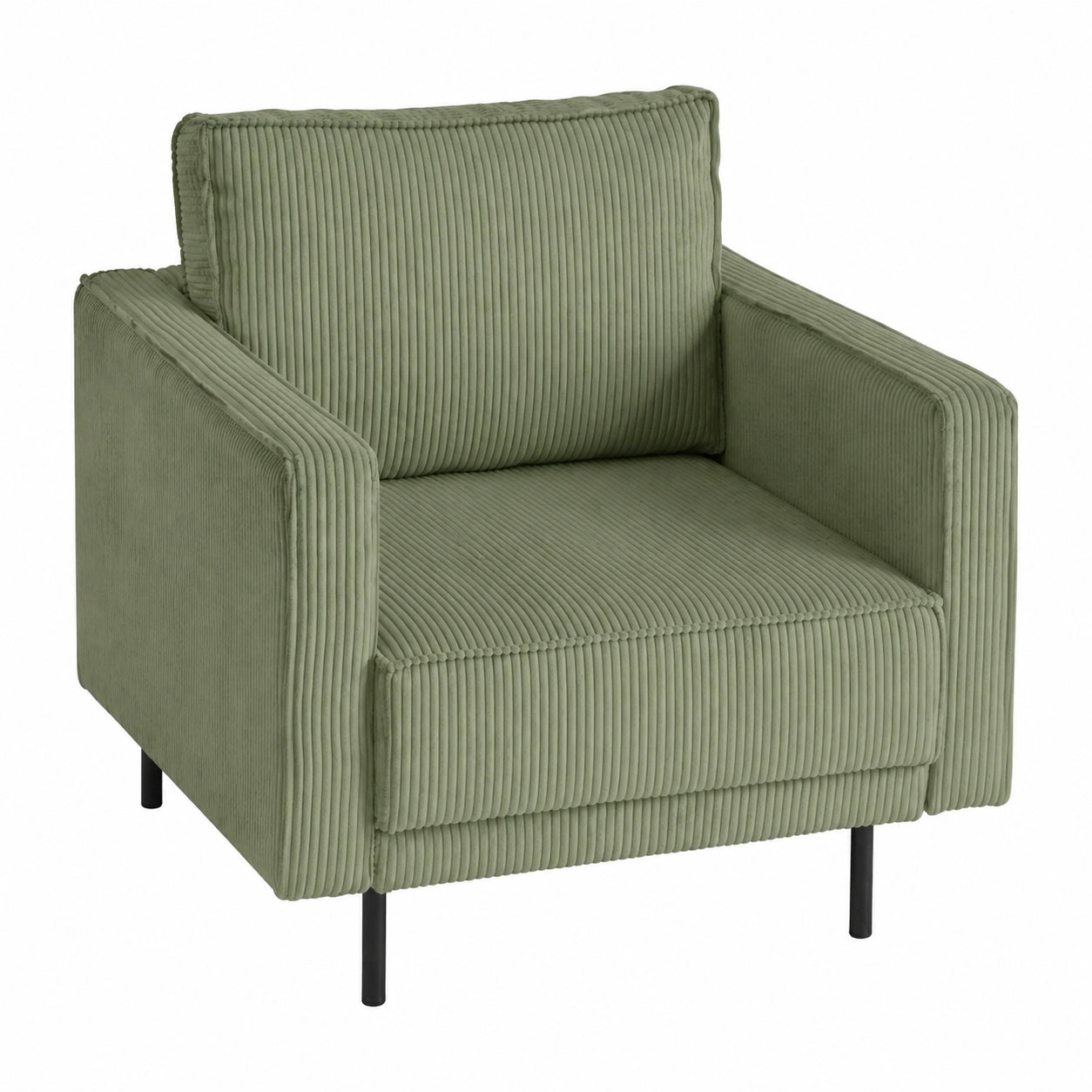 Fauteuil, en velours côtelé, pour le salon ou la chambre