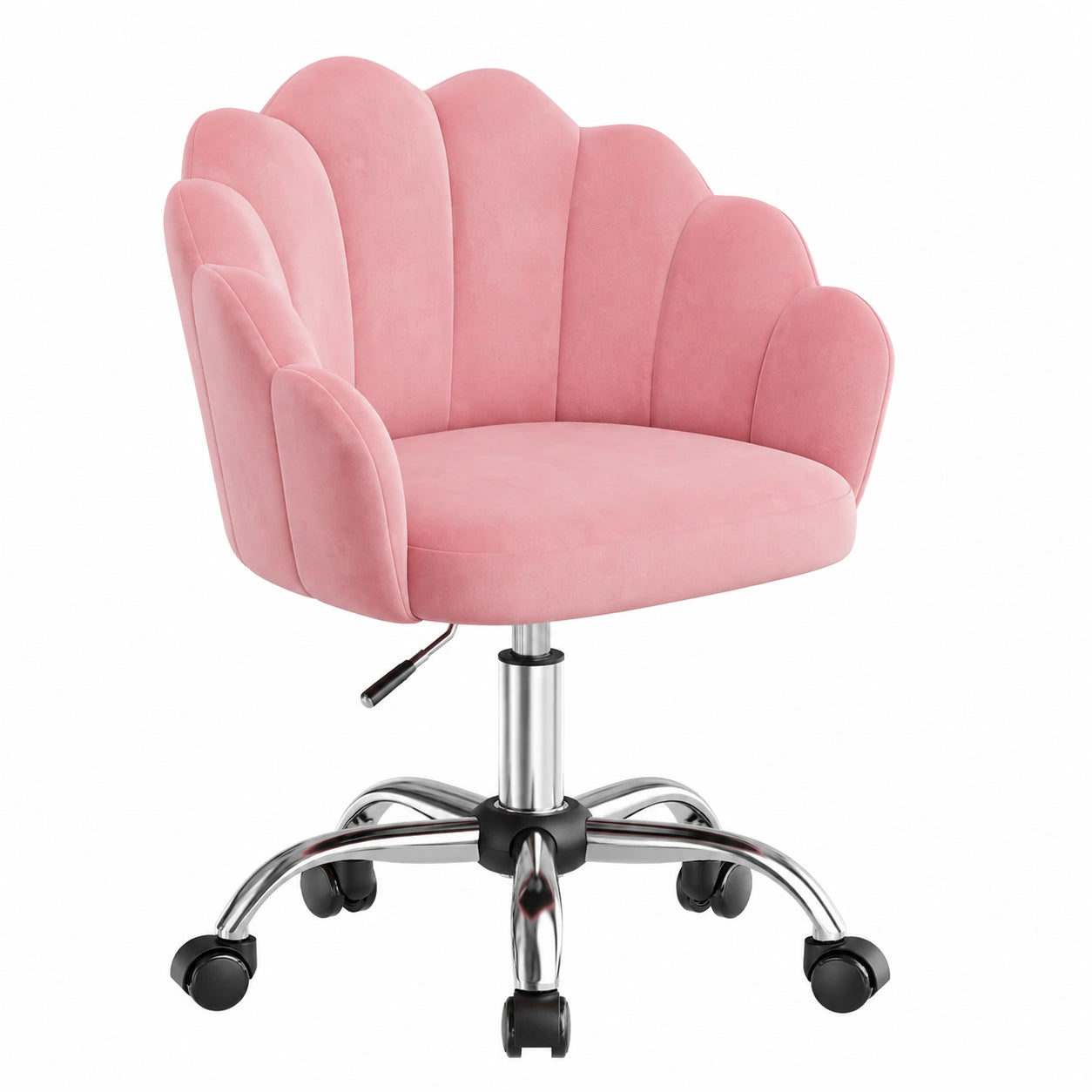 Coiffeuse, en velours, coloris rose, pour la chambre