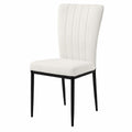 Table, rembourré, en métal et velours, coloris blanc, pour les espaces de vie
