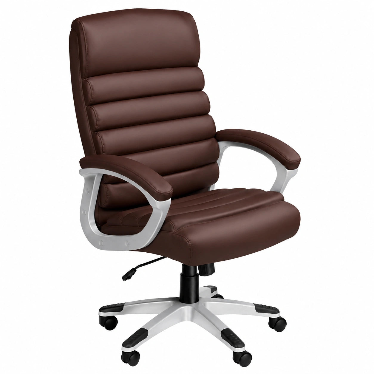 Bureau, pivotant, réglable, rembourré, coloris marron, pour l’espace de travail