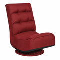 Fauteuil relax, convertible, pliable, pivotant, coloris rouge, pour le salon