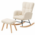 Chaise de jardin, à bascule, coloris beige, pour la terrasse ou le jardin
