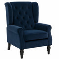 Fauteuil, coloris bleu, 74 x 86 x 102 cm, pour le salon ou la chambre