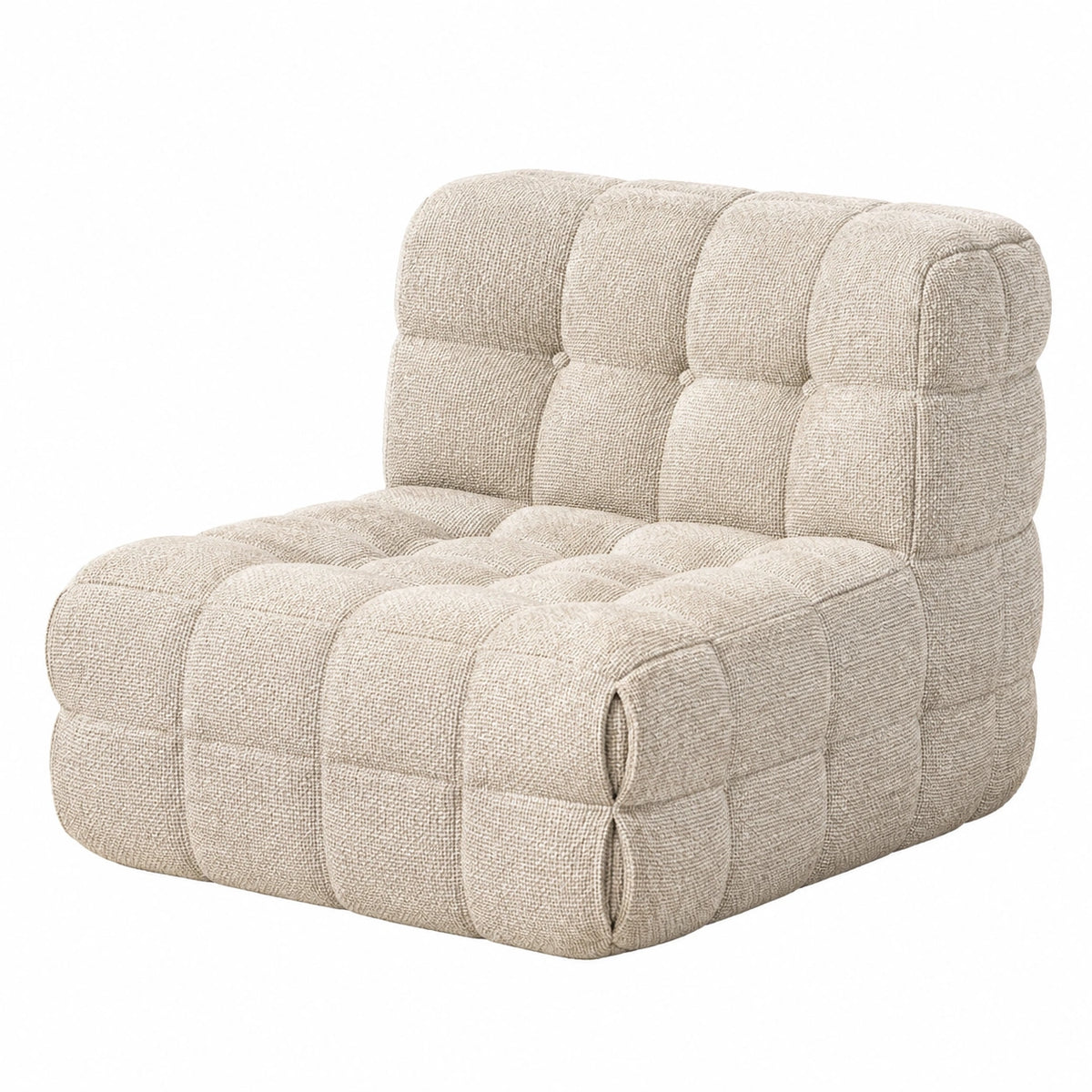 Fauteuil, coloris beige, pour le salon ou la chambre