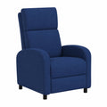 Fauteuil relax, réglable, coloris bleu, pour le salon