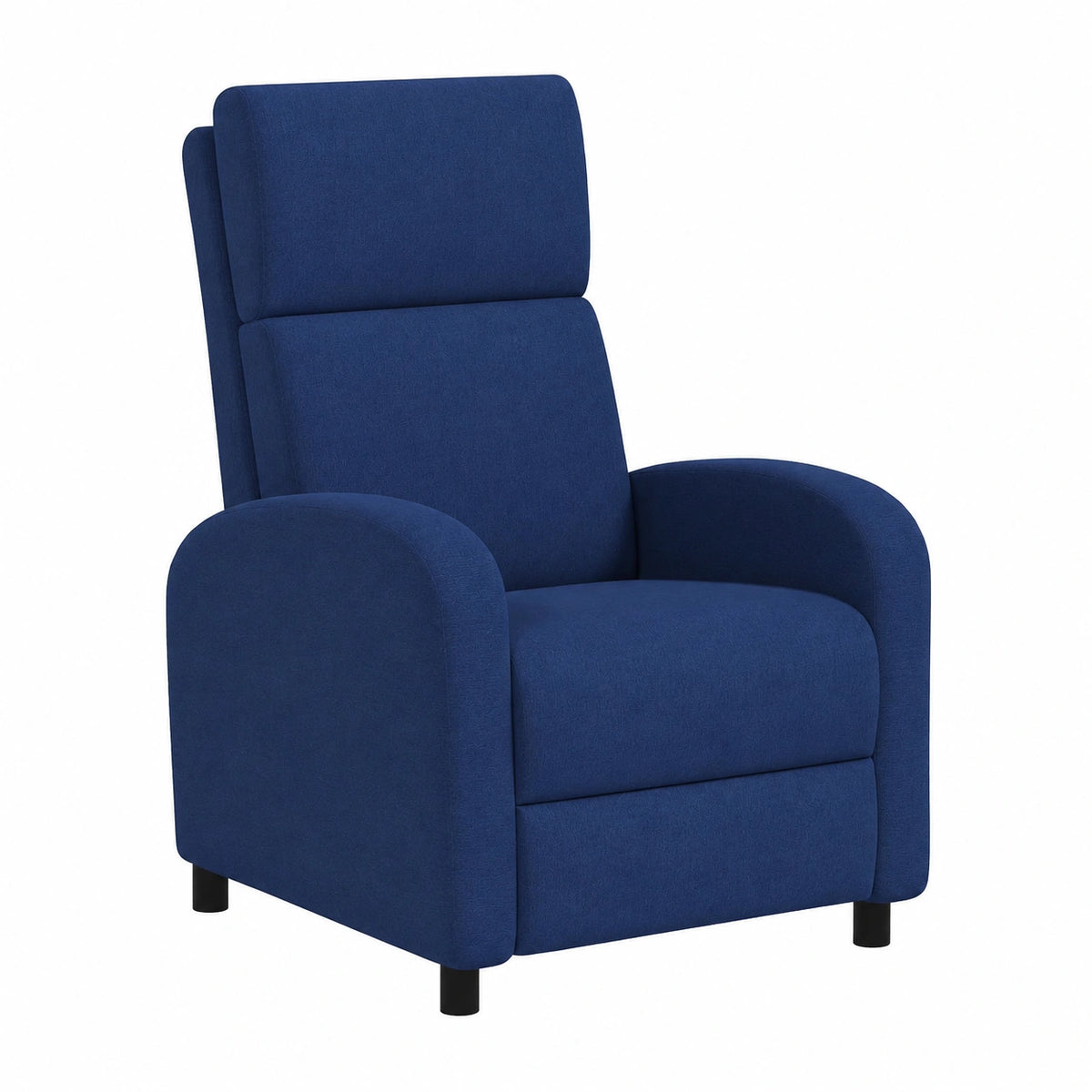 Fauteuil relax, réglable, coloris bleu, pour le salon