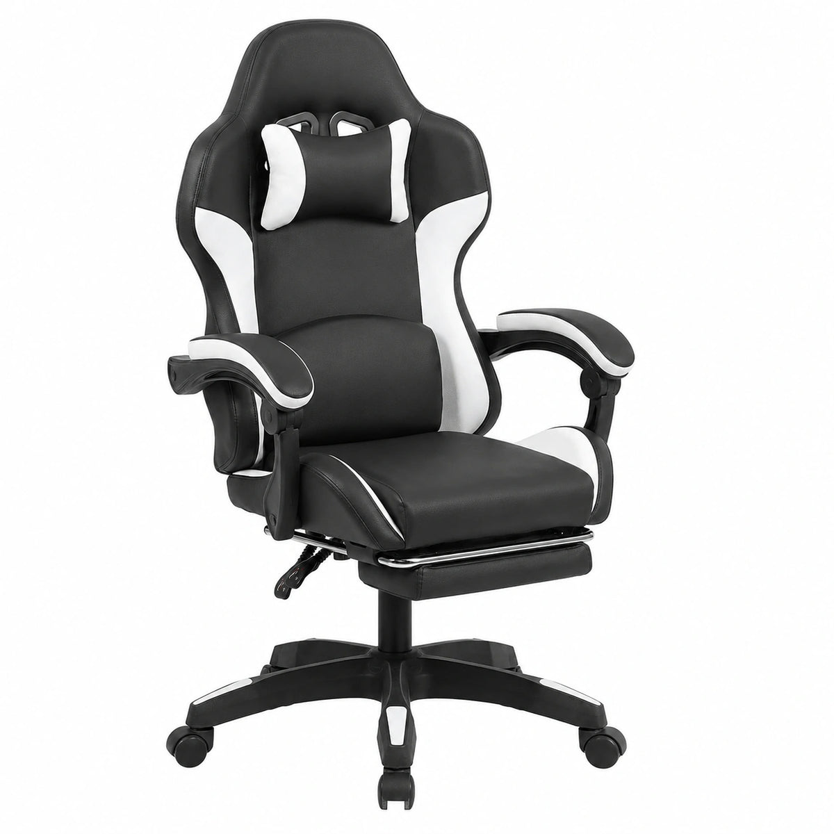 Bureau, en similicuir et cuir, coloris noir, pour l’espace de travail