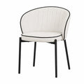 Fauteuil, rembourré, en métal et tissu, coloris beige, pour le salon ou la chambre
